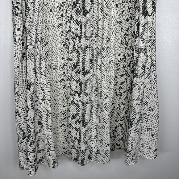 J. Crew Snake Print Pleated Midi Skirt Sz 6 Animal Print Career - Picture 3 of 8